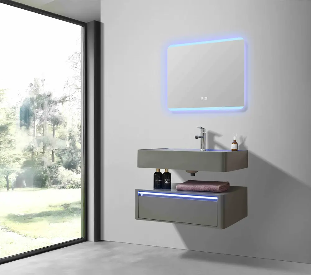 SP-1018 Bộ tủ phòng tắm nhựa PVC cao cấp đèn cảm ứng SELTA